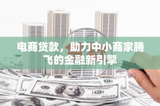 龙潭电商贷款，助力中小商家腾飞的金融新引擎