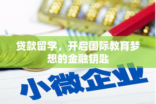 泗阳贷款留学，开启国际教育梦想的金融钥匙