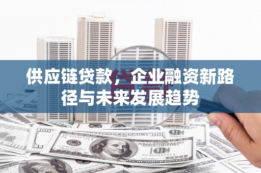 石屏供应链贷款，企业融资新路径与未来发展趋势
