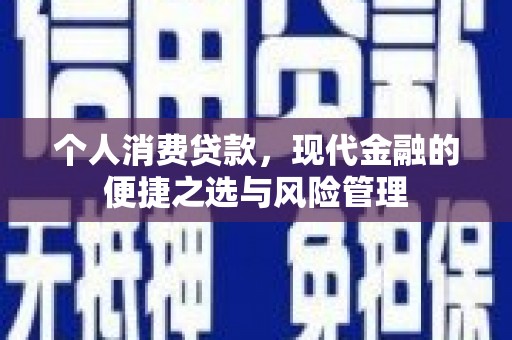 竹崎个人消费贷款，现代金融的便捷之选与风险管理