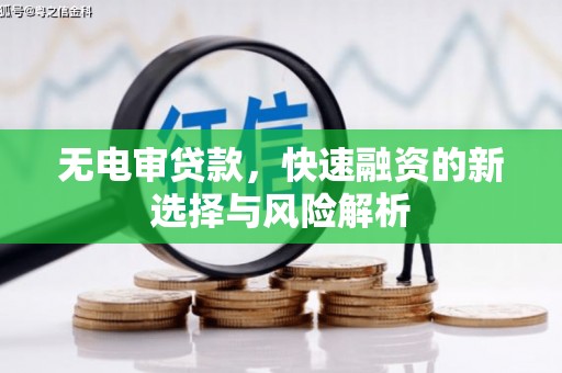 瑞芳无电审贷款，快速融资的新选择与风险解析