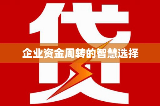 新界企业资金周转的智慧选择