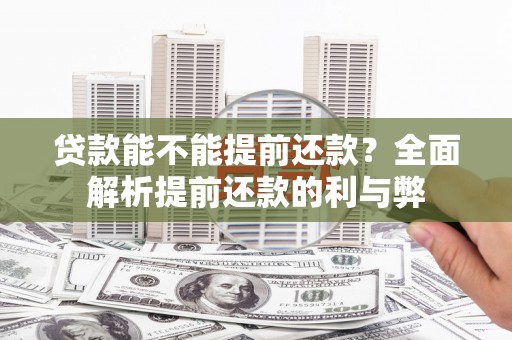 林芝贷款能不能提前还款？全面解析提前还款的利与弊