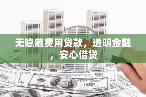 荔湾无隐藏费用贷款，透明金融，安心借贷