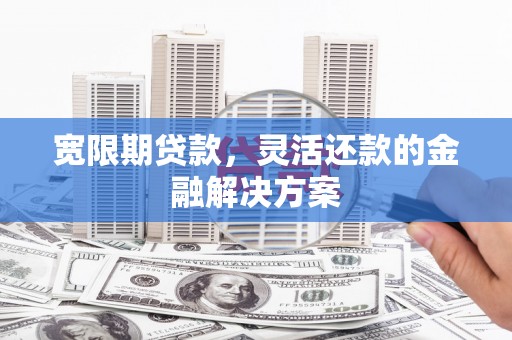 新泰宽限期贷款，灵活还款的金融解决方案