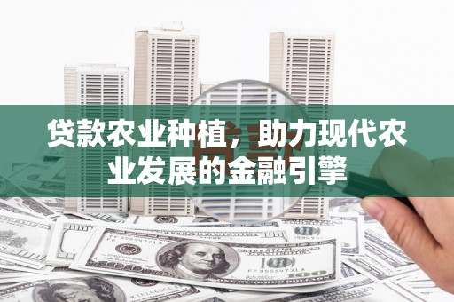 翠屏贷款农业种植，助力现代农业发展的金融引擎